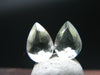 Pair of Golden Facetted Herderite Cut Gems From Brazil - 0.80 Carats