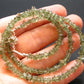 Moldavite Necklace Faceted Beads From Czech Republic - 19" - 8.73 Grams