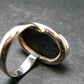 Real!! Very Rare Nuumite Nuummite Sterling Silver Ring from Greenland - 6.07 Grams - Size 7