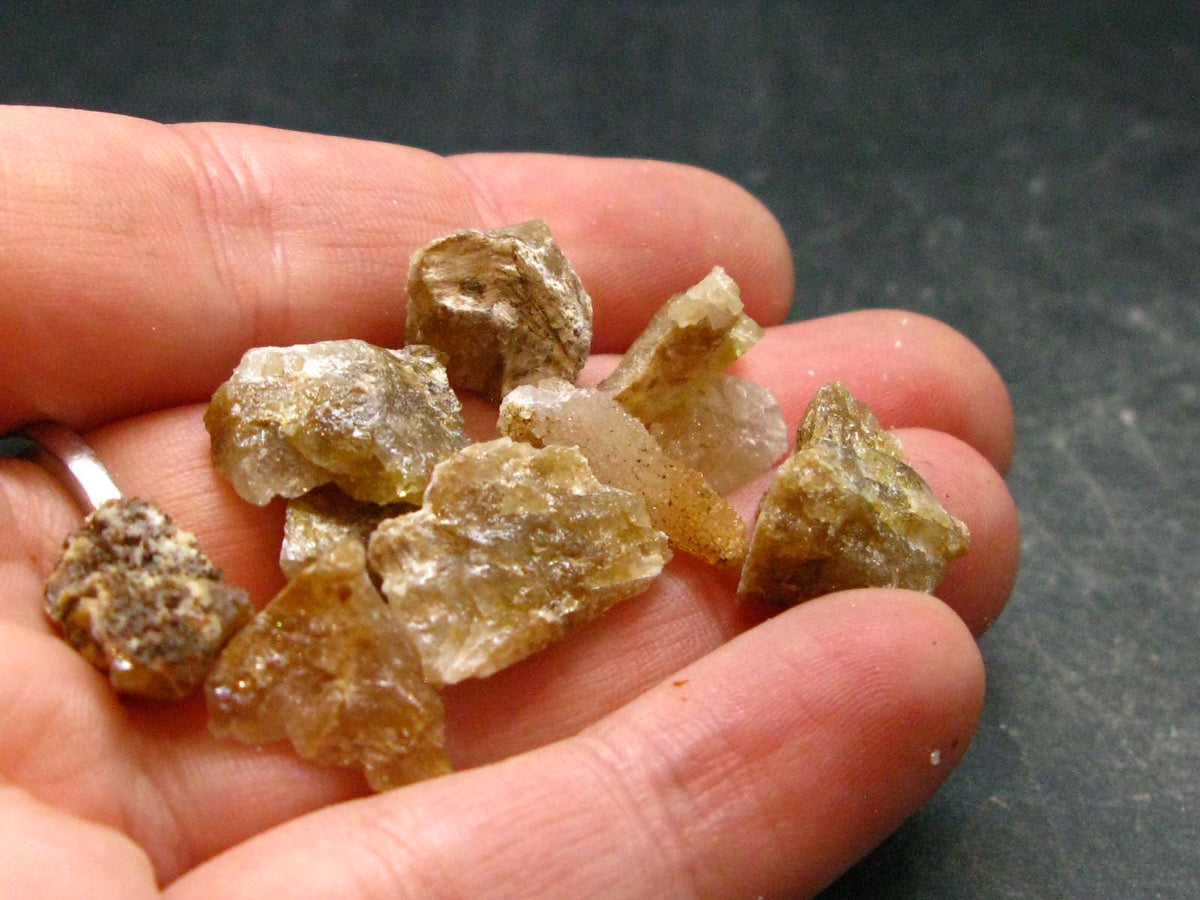 Lot of 10 Herderite Crystals from Brazil - 10.31 Grams