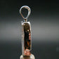 Gray Herderite Silver Pendant from Africa - 1.1" - 3.03 Grams