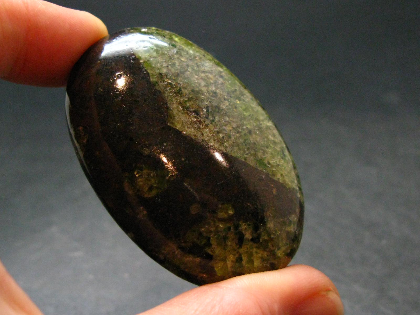 Peridot Olivine Tumbled Stone from Arizona, USA - 2.1" - 54.72 Grams