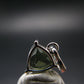 Moldavite Tektite Silver Pendant from Czech Republic - 0.7" - 1.0 Grams