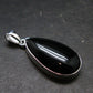 Black Onyx Silver Plated Pendant From Brazil - 5.89 Grams