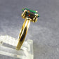 Rare Black Opal Gold Plated Silver Ring from Australia - Size 7 - 2.05 Grams