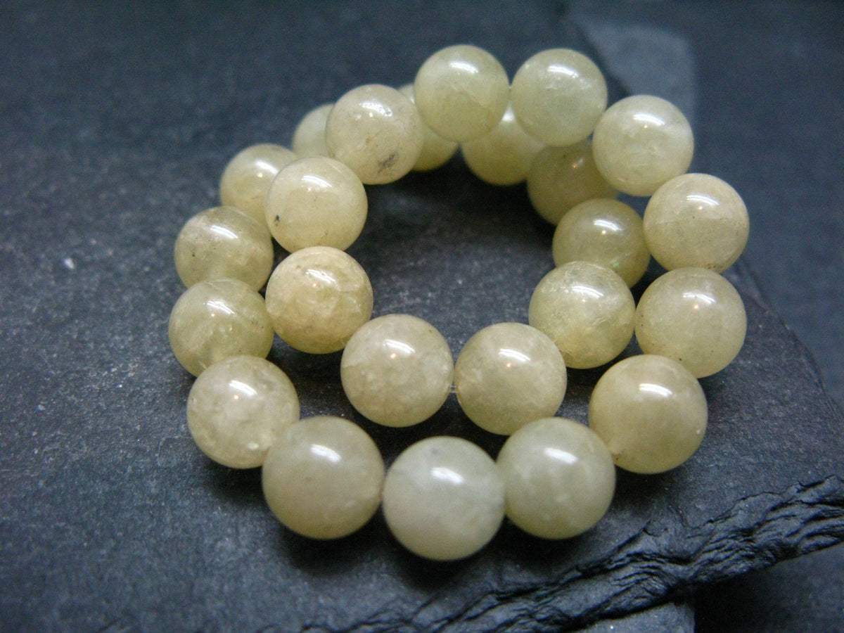 Heliodor Golden Beryl Genuine Bracelet ~ 7 Inches ~ 8mm Round Beads