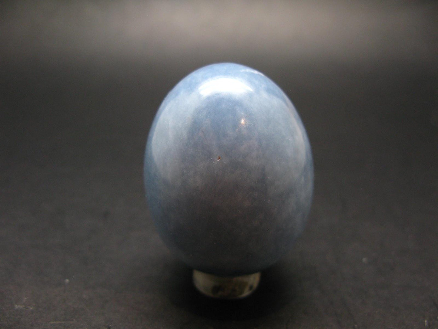 Fine Angelite Angellite Egg From Peru - 1.8"
