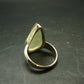 Natural Gem Raw Libyan Desert Glass Tektite Sterling Silver Ring from Libya - Size 9.5 - 7.8 Grams