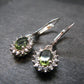 Moldavite Tektite Silver Earrings from Czech Republic - 3.41 Grams
