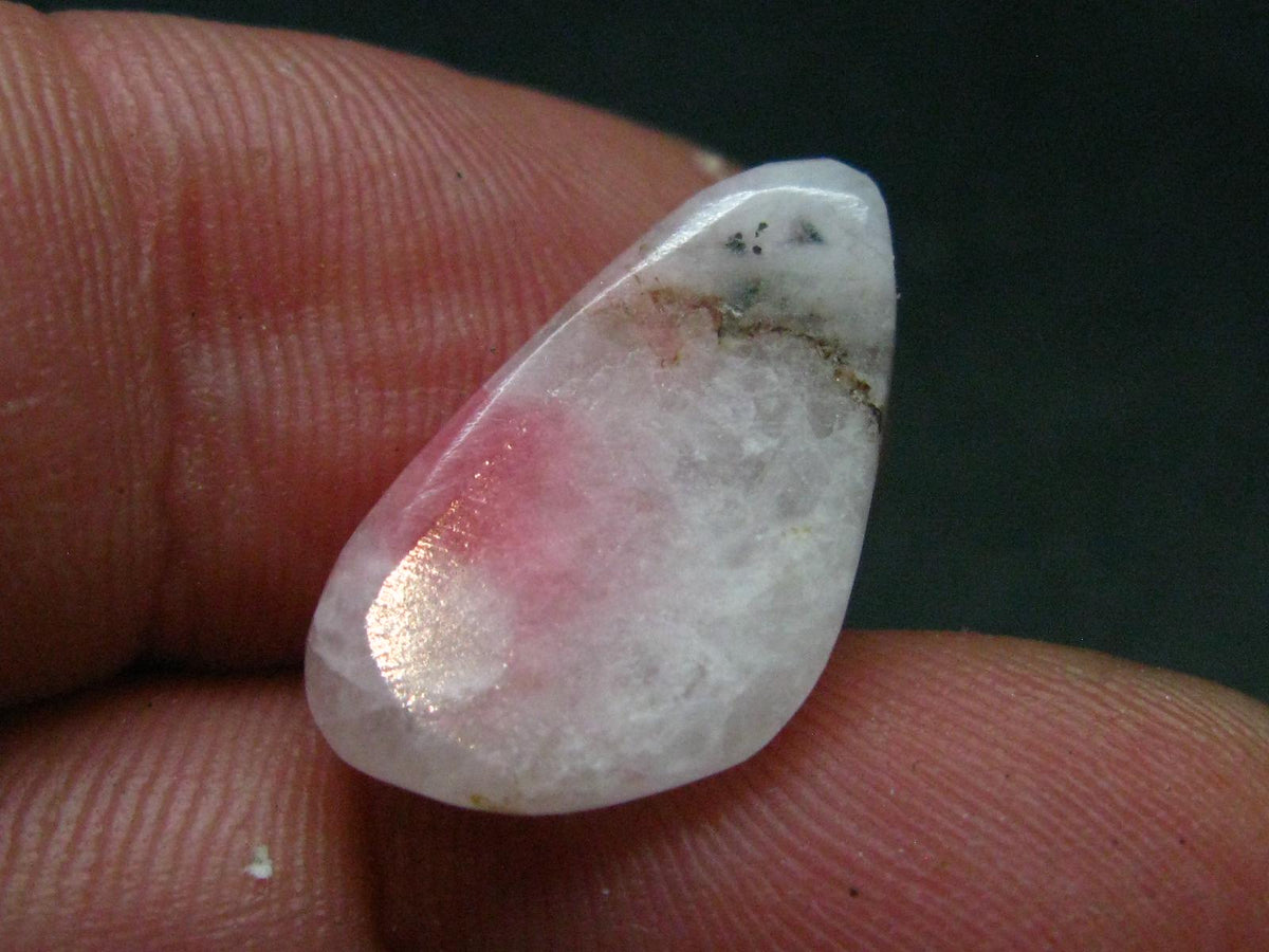 Rare Pink Tugtupite Tumbled Piece From Greenland - 7.40 Carats - 0.8"