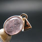 Pink Morganite Silver Pendant From Brazil - 0.8" - 2.52 Grams