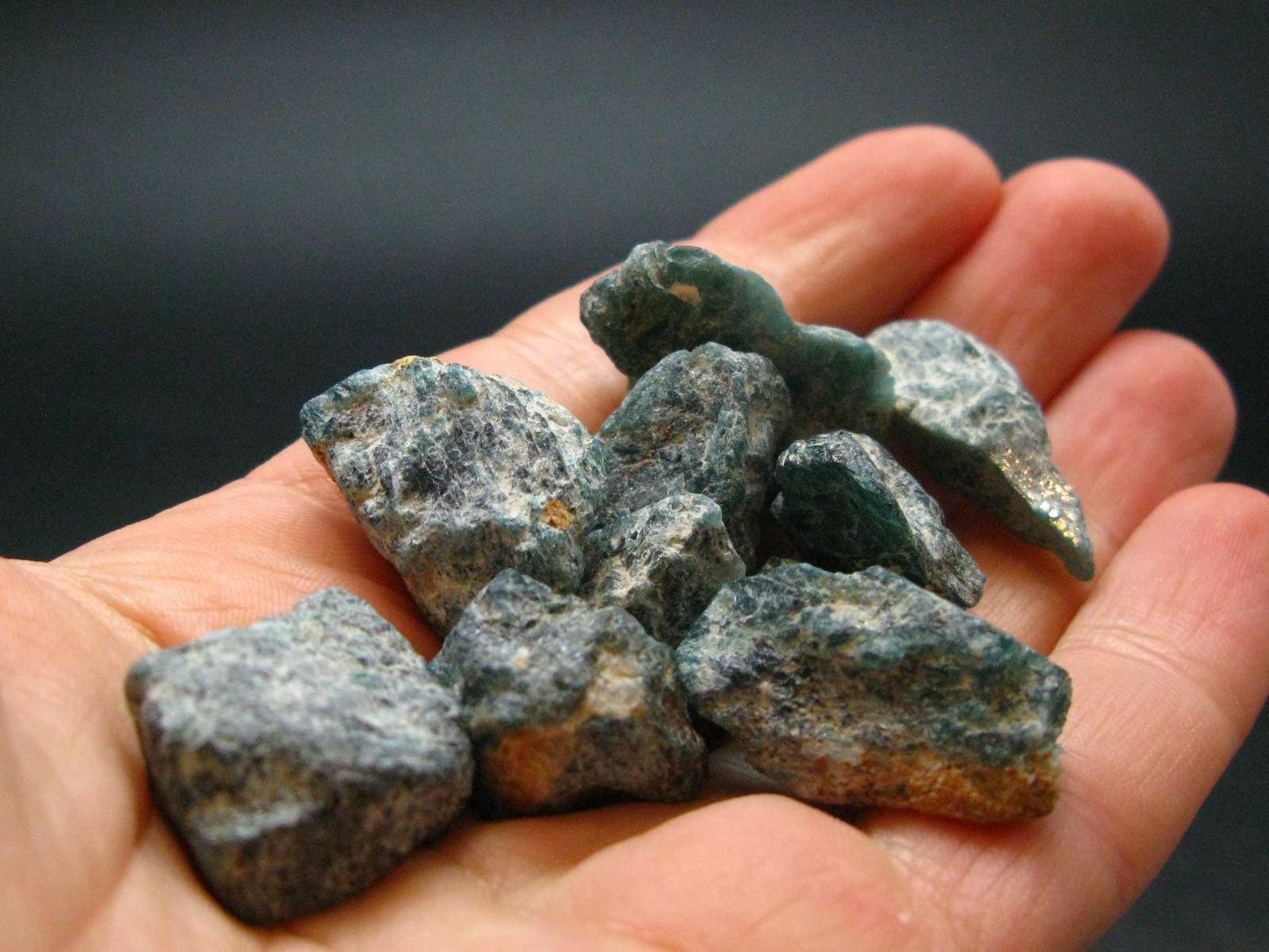 Lot of 10 Extremely Rare Grandidierite Gem Crystal From Madagascar - 162.45 Carats