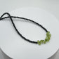 Peridot and Black Spinel Necklace | August Birthstone Jewelry