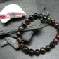 Watermelon Bicolor Tourmaline Genuine Bracelet ~ 7 Inches ~ 9mm Round Beads
