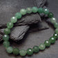 Green Aventurine Genuine Bracelet ~ 7 Inches ~ 8mm Round Facetted Beads