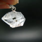 Fine Natural Herkimer Diamond Silver Pendant From New York - 0.7" - 2.12 Grams