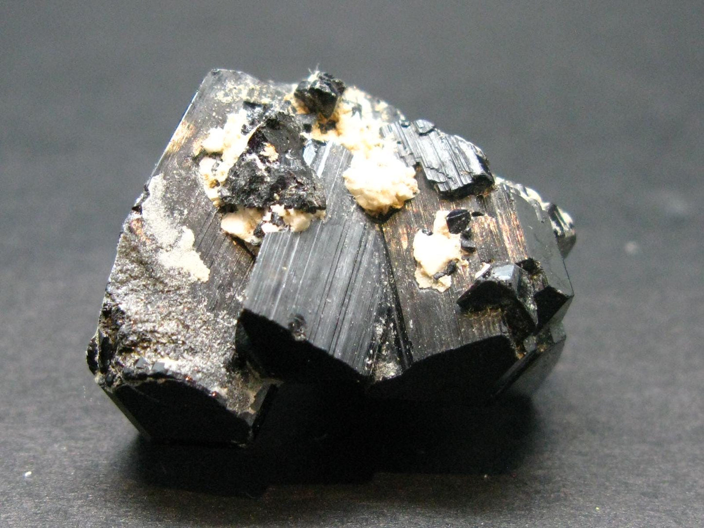 Fine Black Tourmaline Schorl Crystal From Namibia - 0.9"