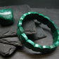 Malachite Genuine Bracelet ~ 7 Inches ~ 14mm Oval Beads