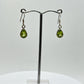 Peridot Teardrop Dangle Earrings | Sterling Silver August Birthstone