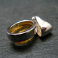 Imperial Topaz Crystal Silver Pendant from Brazil - 0.8" - 2.15 Grams