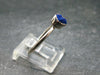 Royal Blue Rough Azurite Sterling Silver Ring - Size 9 - 2.07 Grams