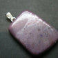 Purple Jade Silver Pendant From Turkey - 1.5" - 9.90 Grams