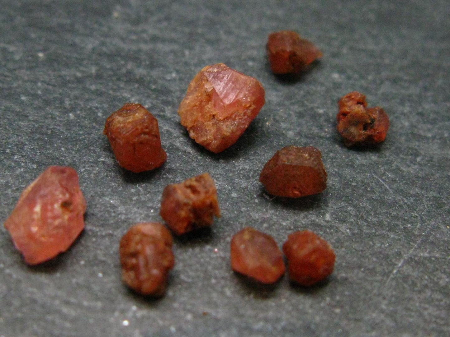 Rare Lot of 10 Pezzottaite Pink Beryl Crystals from Madagascar - 6.17 Carats