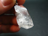 Faden Quartz Crystal Silver Pendant From Brazil - 1.3" - 5.28 Grams