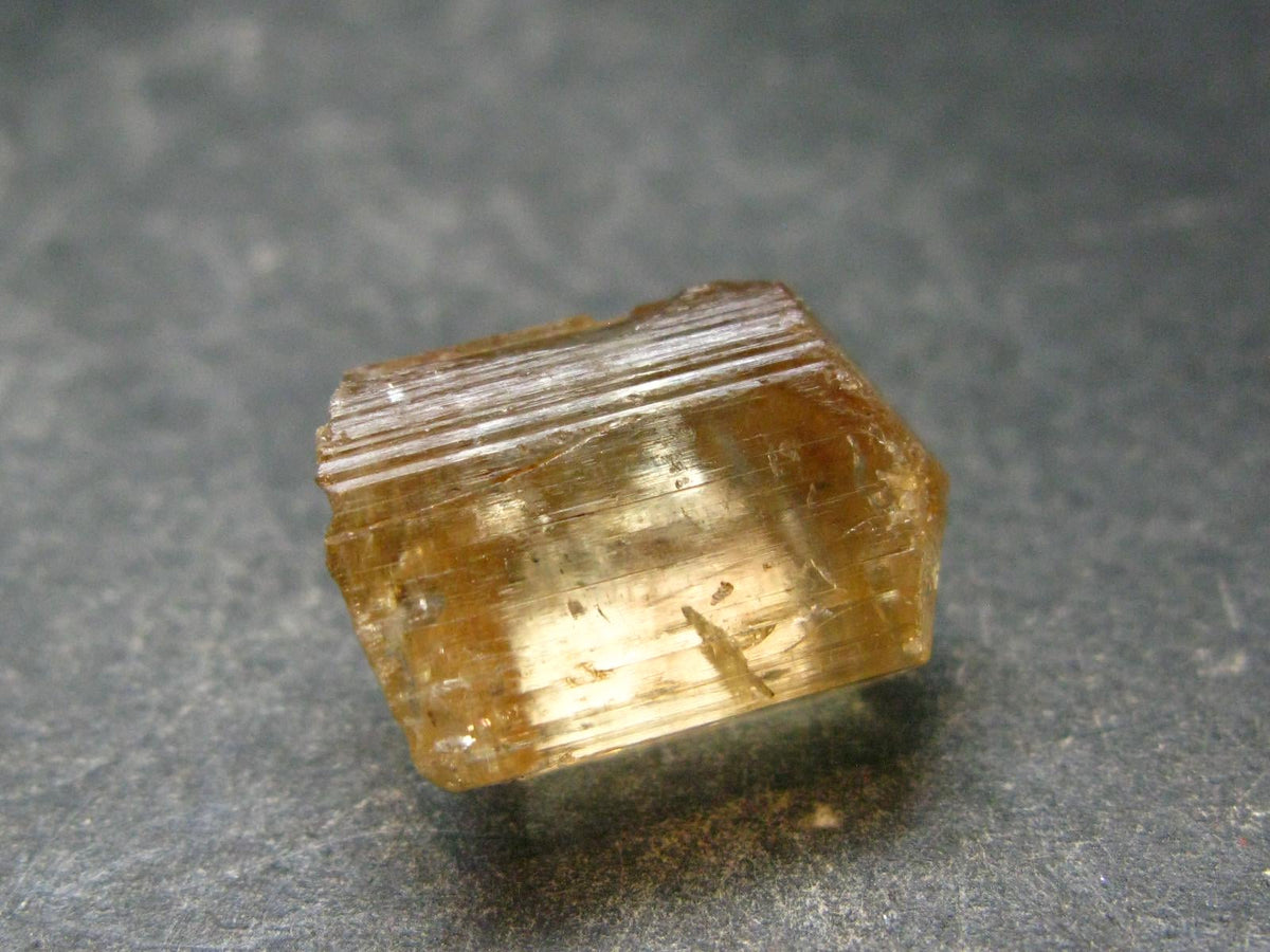 Large Perfect Golden Scapolite Crystal from Tanzania - 5.42 Grams - 0.8"