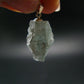 Extremely Rare Raw Gem Green Kornerupine Silver Pendant Crystal From Tanzania - 3.0 Grams - 1.0"