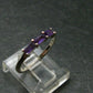 Natural Rich Purple Color Amethyst Sterling Silver Ring - 1.34 Grams - Size 6