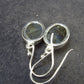 Blue Labradorite Silver Earrings From Madagascar - 4.55 Grams