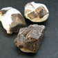 Fairy Cross!! Lot of 3 Dark Chocolate Staurolite Crystals from Russia