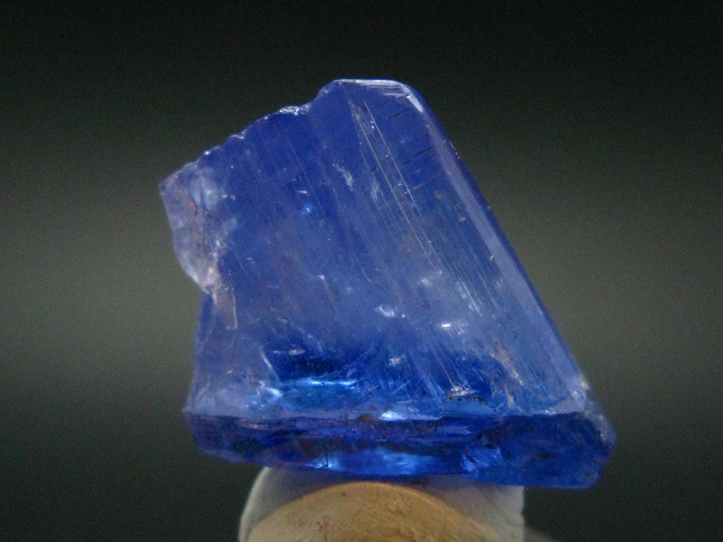 Fine Gem Tanzanite Zoisite Crystal From Tanzania - 28.55 Carats - 0.8"