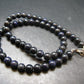 Rare Black Opal Beads Necklace From Australia - 19.0"