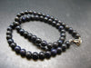 Rare Black Opal Beads Necklace From Australia - 19.0"