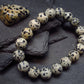 Dalmation Jasper Genuine Bracelet ~ 7 Inches ~ 10mm Round Beads