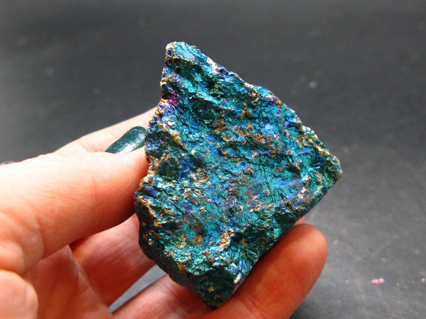 Peacock Ore!! Unusual Natural Raw Chalcopyrite Bornite from Mexico - 1.7" - 131.63 Grams