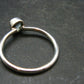 Cute Delicate Genuine Raw Aquamarine Gem Sterling Silver Ring - Size 8.25