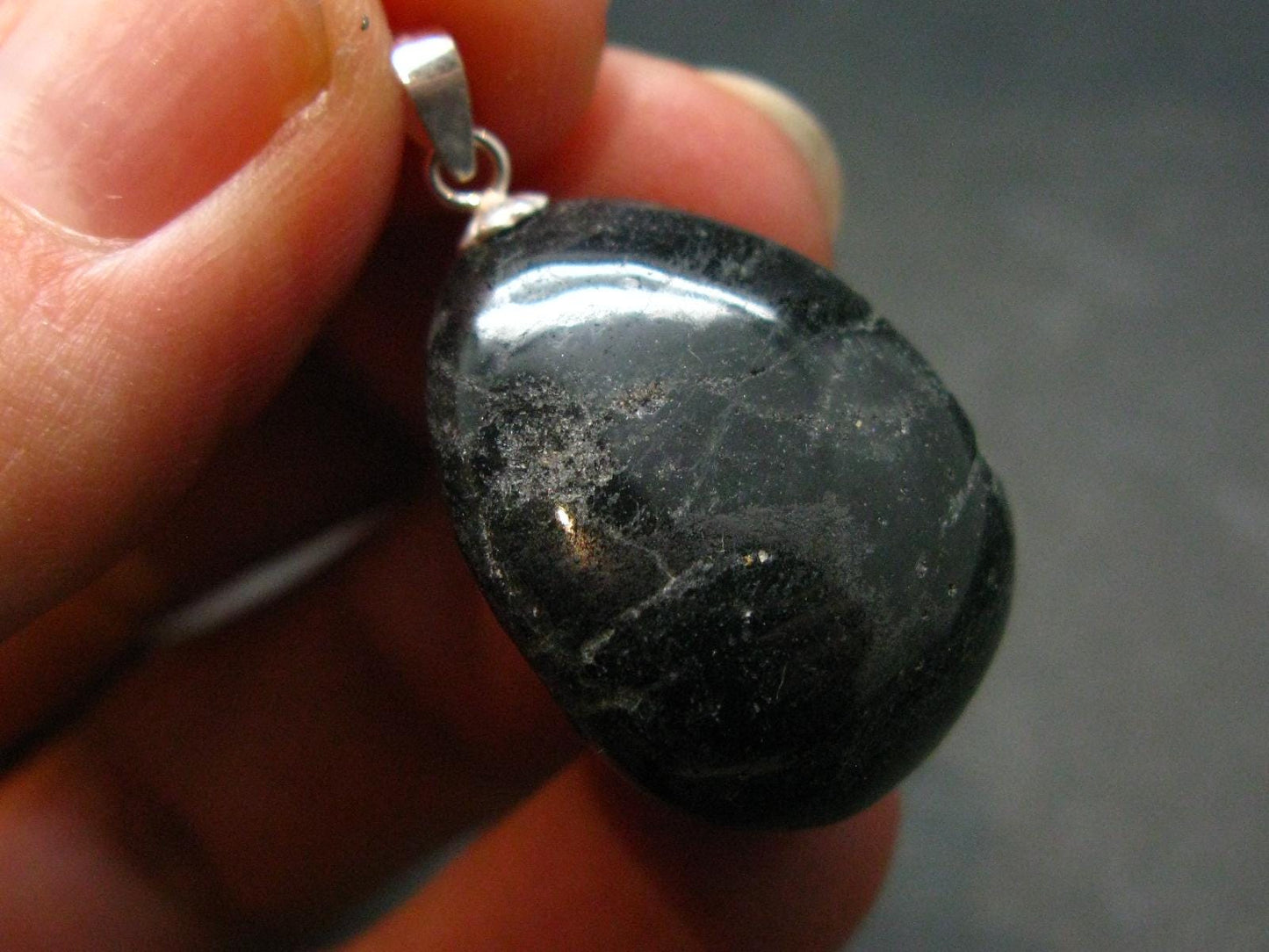 Rare ISUA Stone Silver Pendant From Greenland - 1.1" - 8.15 Grams