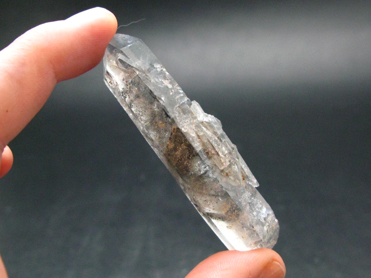 Nice Tibetan Black Quartz Tumbled Stone from Tibet - 2.6" - 17.78 Grams