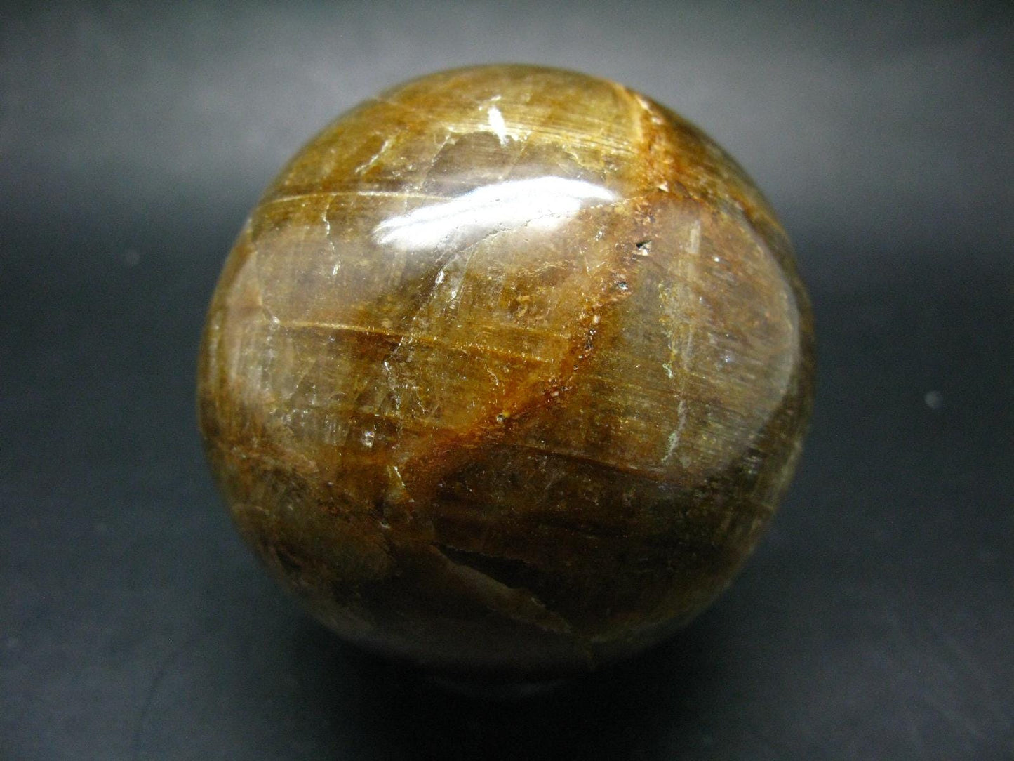 Rare Golden Herderite Ball Sphere from Brazil - 3.2" - 748 Grams