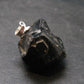 Sharp Black Melanite Andradite Garnet Silver Pendant From Mali - 1.0" - 9.2 Grams