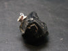 Sharp Black Melanite Andradite Garnet Silver Pendant From Mali - 1.0" - 9.2 Grams