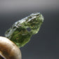 Moldavite Tektite Raw Bead from Czech Republic - 11 mm - 1.55 Carats