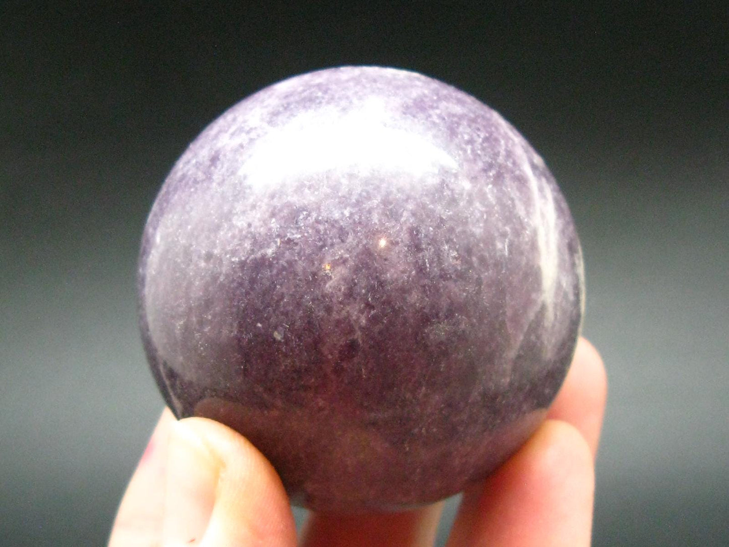 Lepidolite sphere from Brazil - 1.9"