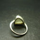 Natural Gem Raw Libyan Desert Glass Tektite Sterling Silver Ring from Libya - Size 9 - 4.9 Grams