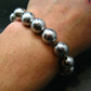 Meteorite Muonuonolusta Genuine Bracelet ~ 7 Inches ~ 12mm Round Beads