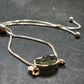 Moldavite Silver Bracelet Adjustable Length - 3.0 Grams