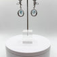 Swiss Blue Topaz Circle Drop Earrings in Sterling Silver - Weight 7.28 Grams